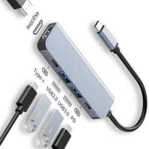 USB C Hub To 4K HDMI-Compatible USB 3.0 2.0 Type C PD Charging Dock for MacBook IPad Samsung S10 Dex TV Mouse Keyboard U Disk