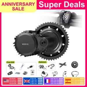 BAFANG 1000W BBS-HD 750W 500W BBS02B 250W BBS01B Mid Drive Motor 48V 52V Electric Bike Conversion Kits Mountain Bike Road Bike