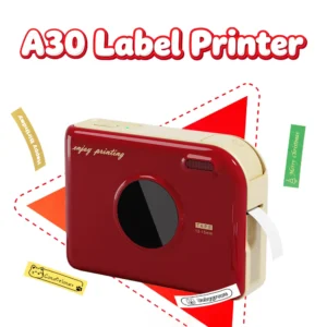 Phomemo A30 Label Printer Mini Ribbon Printer Wireless Bluetooth Printer Portable Printer Ideal for Gift Tags and Photo Labels