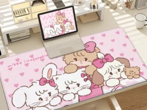 HD Esports PC peripherals kawaii Mikko Cartoon Mouse Pad Desk Mat With Pad Gaming Accessories Prime cute Gaming XXL Keyboard Mat