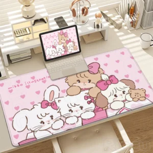 HD Esports PC peripherals kawaii Mikko Cartoon Mouse Pad Desk Mat With Pad Gaming Accessories Prime cute Gaming XXL Keyboard Mat