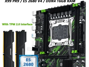MACHINIST X99 PR9 Motherboard TPM2.0，Optional Kit Set LGA 2011-3 Xeon E5 2680 V4 CPU And DDR4 16GB RAM USB3.0 NVME/SATA M.2