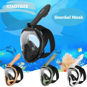 Professional Snorkeling Diving Mask Underwater Scuba Full Face Snorkel Mask Anti Fog Goggles for Kids Adult Swimming Equipment