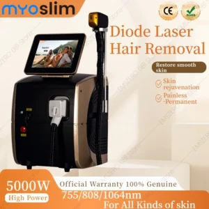 5000W Face 808nm Diode Hair Removal Machine Alexandrit Permanent Painless Physical Underarm Body Care Depilation Equipment