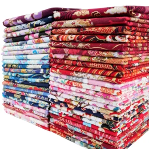 5PCS 25 x 25cm/50 x 50cm Squares Cotton Craft Japanese Fabric Cloths for DIY Bundle Patchwork Quilting Sewing Artcraft