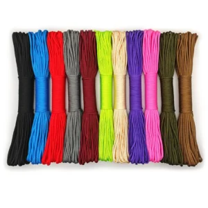 Dia.4Mm, 5M/10M/31M Length 7 Stand Cores Paracord for Survival Parachute Cord Lanyard Camping Rope Hiking Clothesline Rope