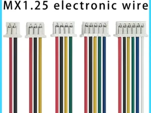 10PCS JST MX1.25 MX 1.25mm Wire Cable Connector 2/3/4/5/6/7/8/9/10/12 Pin 1.25MM Pitch Plug 10CM/20cm/30CM Wire Length 28AWG