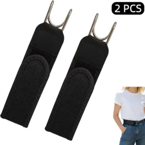 1/2pcs Tactical Hook Elastic Waistband, Buckle Free Invisible Waist Closure, Suitable for Hunting, Fishing, Camping