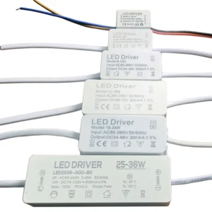 AC85-265V Constant Current Driver 1w 3w 4w 7w 8w 12w 15w 20w 18w 24w 25w 36w LED Driver 300mA Transformer power supply module