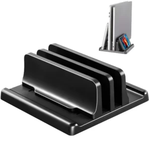 4 in 1 Office Laptop Stand Vertical Save Desktop Space Easy To Place Computer Accessories Scalable Width Office Desk Storage
