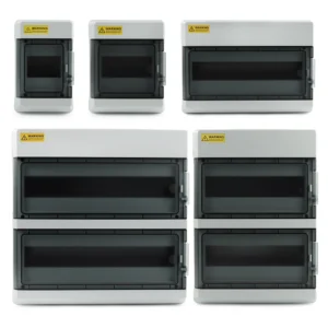 HS-4/6/9/12/15/18/24/36 WAY IP65 Waterproof Distribution Box ABS Plastic Electrical Enclosure Outdoor Switch Junction Box DIY GO