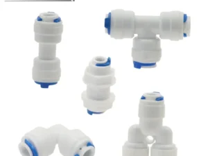 1pcs RO Water Hose Connection Straight Elbow Tee Cross 1/4" 3/8" Coupling Plastic Quick Pipe Fitting Reverse Osmosis Connector