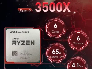 AMD Ryzen 5 3500X 3.6GHz 6-Core 6-Thread R5 3500X Socket AM4 7NM L3=32M Processor 65W DDR4 No Fan