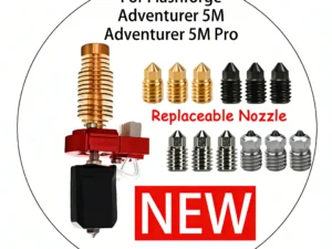 For Flashforge Adventurer 5M/5M pro Nozzle Kit Upgrade Hotend Pinting Head Quick-Detachable Nozzle Hard Steel Nozzle Kit