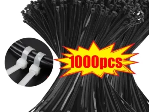 10-1000 pcs plastic clamping collar rilsan Cable ties clamp greenhouse plastic clamps self-tightening plastic necklace belts
