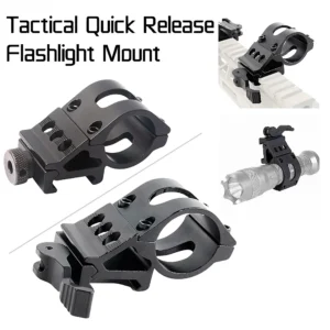 25.4mm Quick Release Offset Flashlight Scope Mount Holder 20mm Picatinny Rail 45° Sight Hunting Gun Mount Accessories