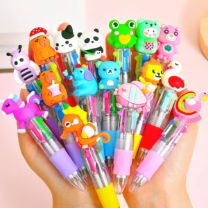 5-30 Pcs Cute Cartoon Four-color Pen for Kids Birthday Kindergarten Home-school Carnival Christmas Boys and Girls Gift Rewards