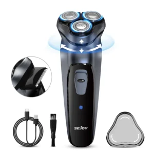 Sejoy 3D Floating Electric Shaver for Men Rechargeable Electric Razor Shaving Machines Mens with Electric Hair Trimmers