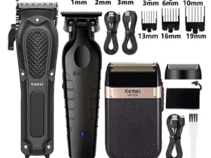 Kemei Hair Clipper Km-1071 Km-2299 Km-2024 UBS Rechargeable Cordless Beard Trimmer Powerful Electric Hair Clippers for Men