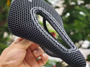 GOLDIX 3D Printed Carbon Bicycle Saddle Ultralight Honeycomb Structure Breathable Shockproof for MTB Road Racing