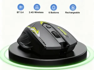 Bluetooth 5.4 Mouse Dual-Mode 2.4G Wireless Mouse 6 Buttons Gaming Mouse Office Silent Mice Rechargeable Mouse For PC Laptop