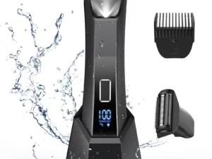 Manscape Trimmer for Men, Dual-Head Pubic Electric Razor, Groin Ball Shaver for Men, IPX7 Waterproof,Gifts for Him Dad