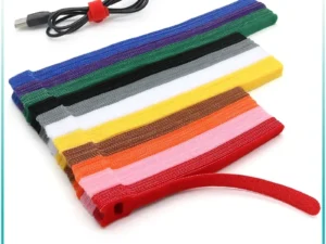 Releasable Cable Ties Wire Organizer Black 15 20 25 30cm Nylon Hook Loop Straps Wrap Zip Bundle Bandage Tie Plastics Fastening