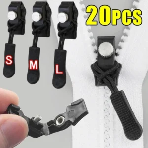 Universal Zipper Repair Kit Quick Instant Detachable Zipper Head Replacement Zipper Slider Pull for Jacket Bags Coat Free Sewing