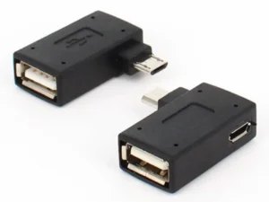 1/5/10PCS 90 Degree Micro USB OTG Adapter for Fire Stick TV Snes Mini Classic Nes Mini with Power Supply Left Right Angled