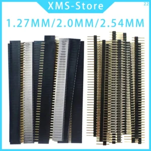 5Pcs 1.27mm/2.0mm/2.54mm Pin Header 1*40P 1*50P 2*40P 2*50P Breakable Pin Header PCB JST Connector Strip For Arduino DIY Kit