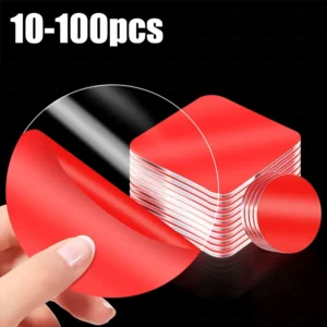 10-100pcs Transparent Acrylic Double Sided Tape Pads Waterproof No Trace Super Strong Self Adhesive Stickers for Car Home