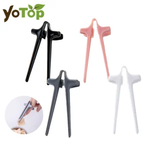 1pc Finger Chopsticks Game Player Snack Chopstick Holder Plastic Game Finger Cover Game Controller Training Learning Chopsticks