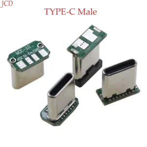 2/5/10/20PCS  USB 3.1 Type C Vertical Patch Board 16pin 4 /2Welding Wire Data Band PCB USB Board Male Head 16P Usb C Connector