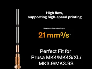 Trianglelab Phaetus MK4 MK4S SiC Nextruder Prusa Nozzle Silicon Carbide Nozzle + Heat Break with EndCoat™ Coating Achieve Double