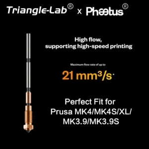 Trianglelab Phaetus MK4 MK4S SiC Nextruder Prusa Nozzle Silicon Carbide Nozzle + Heat Break with EndCoat™ Coating Achieve Double