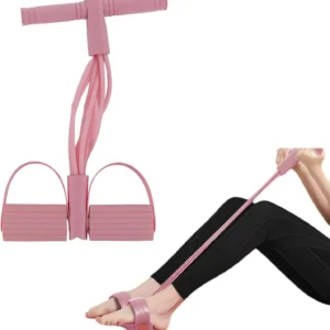Foldable Pull Rope Fitness Equipment | NBR Foam Handle TPE Tube for Core Strengthening & Belly Fat Burning