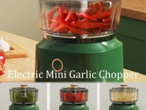 USB Rechargeable Mini Garlic Chopper Electric Food Processor Powerful Vegetable Crusher Wireless Blender For Ginger Chili Meat