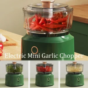 USB Rechargeable Mini Garlic Chopper Electric Food Processor Powerful Vegetable Crusher Wireless Blender For Ginger Chili Meat