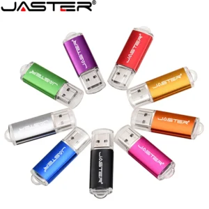 JASTER High Speed USB 2.0 Flash Drive Mini Plastic Pendrive 128M 4GB 16GB 32GB 64GB 128GB With Keychain Memory Stick Pen Drive