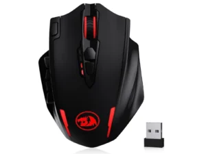 Redragon M913 Gaming 16000 DPI Wired 2.4Ghz Wireless RGB Optical Gamer Mice 16 Programmable Buttons, Black/White Mouse