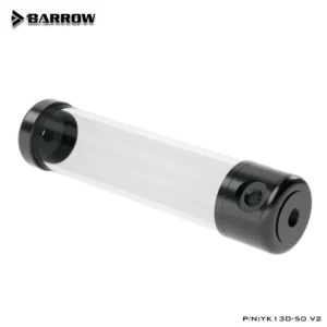 Barrow Water Cooling Reservoir Tank YK-50 V2 Black/White Cover Various Sizes 130mm/180mm/230mm/280mm Length 50mm Diameter for PC
