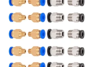 10pcs Pneumatic Connectors For 3D Printers Parts PC4 M6 M10 Quick Jointer Coupler 1.75/3mm Pipe Fittings PTFE Tube 2/4mm