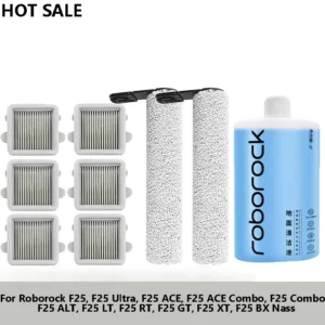 For Roborock F25 ACE F25 Ultra, F25 Combo/ ALT/ LT/ RT/ GT/ XT/ BX Nass Replacement brush roll for wet and dry vacuum