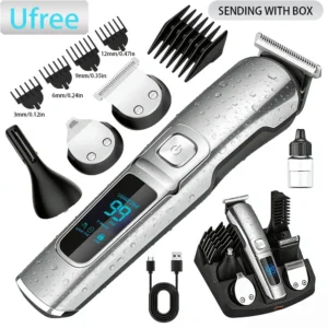 Ufree Electric Hair Cutting Machine Beard Trimmer Hair Clipper Rechargeable Man Shaver Trimmer Barber Professional Hair Trimmer