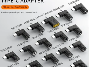 Laptop Power Connector 65W DC Adapter Charger Converter for Lenovo Hp Asus 7.4*5 7.9*5.5mm Female to USB Type C PD Adaptor Male