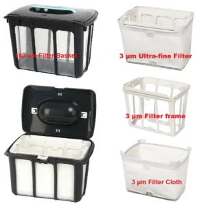 3 µm Ultra-fine Filter & 180 µm Basket For Aiper Scuba S1, Scuba S1 2025 Robotic Pool Cleaner, Filter Basket frame, Basket Cloth