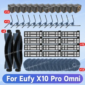Fit For Eufy X10 Pro Omni T2351 Robot Vacuum Replacement Parts Main Roller Side Brush Hepa Filter Mop Pad Cloth Dust Bag