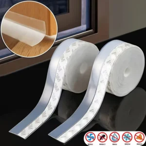 Window Door Bottom Seal Strip Door Draft Stopper Dust Noise Insulation Weatherstrip Weather Window Rubber Seal Gap Sealing Tape