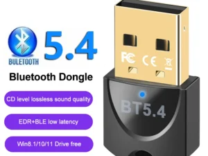 USB Wireless Bluetooth Adapter Bluetooth 5.4 for PC Dongle Adaptador Wireless Mouse Keyborad Music Audio Receiver USB Transmitt