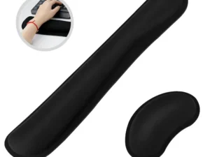 Widen Memory Foam Nonslip Mouse Pad Wrist Support Keyboard Wrist Rest Support For Office, Computer, Laptop & Mac & Comfortable